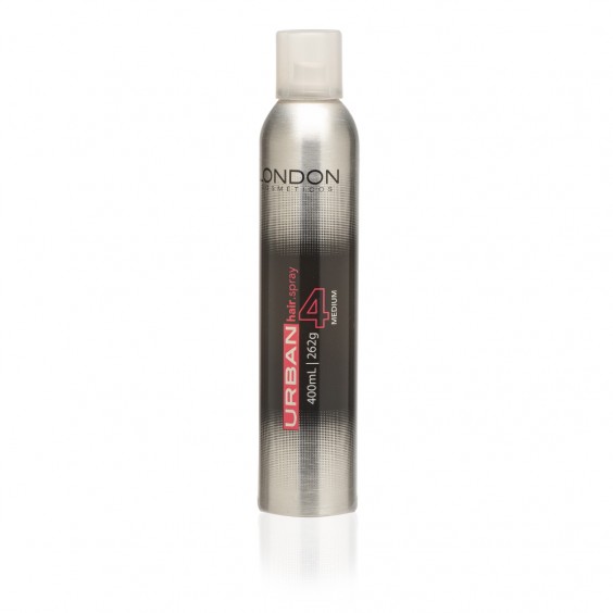 Fixador Urban Hair Spray Medium 4 London Cosméticos 400 ml
