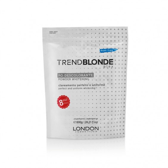 Pó Descolorante Trend Blonde Plex Pouch London Cosméticos 800 gr