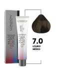 Tonalizante Multi Color Fusion 7.0 Louro Médio London Cosméticos 60 gr